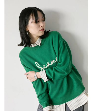 【Hug knit】ロゴプルオーバー