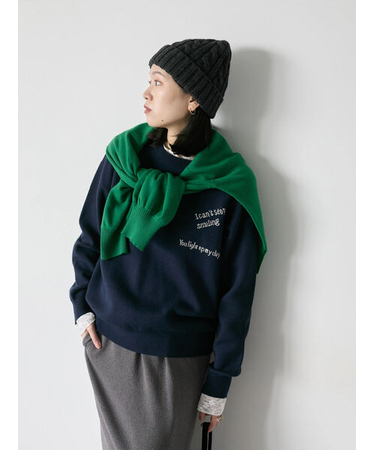 【Hug knit】ロゴプルオーバー