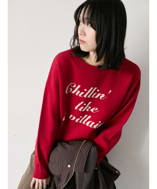 【Hug knit】ロゴプルオーバー