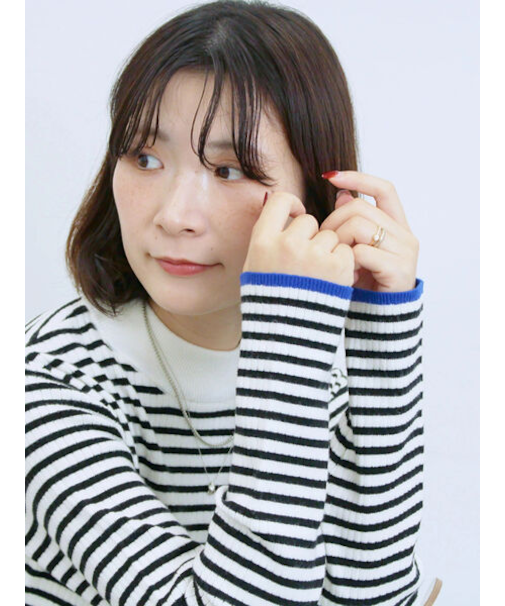 【Hug knit】リブハイネックプルオーバー