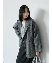 チェックテーラードジャケット