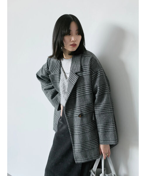 チェックテーラードジャケット
