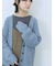 ラメニットVネックカーディガン