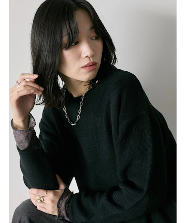 ◎スクエア編みニット