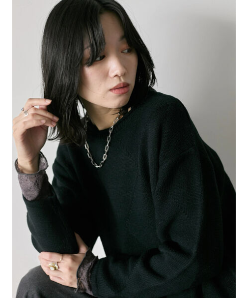 ◎スクエア編みニット