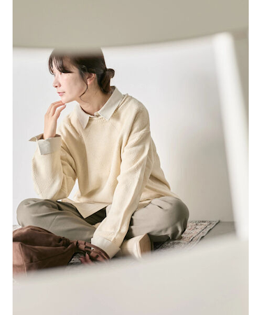 ◎スクエア編みニット