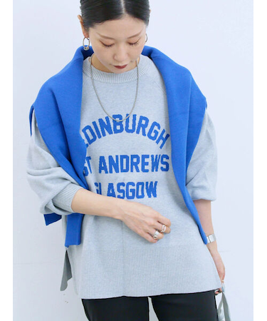 ロゴニットプルオーバー