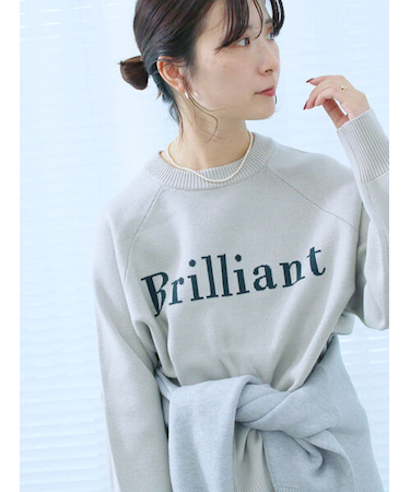 ロゴニットプルオーバー