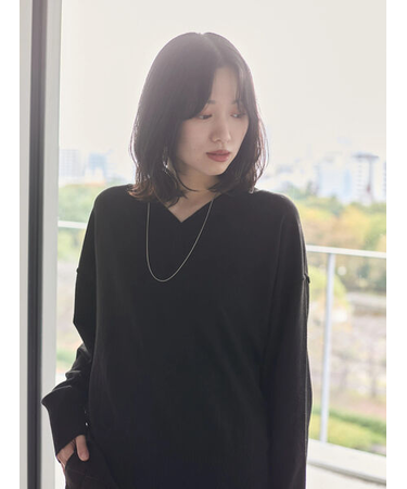 ◎Vネックニットプルオーバー