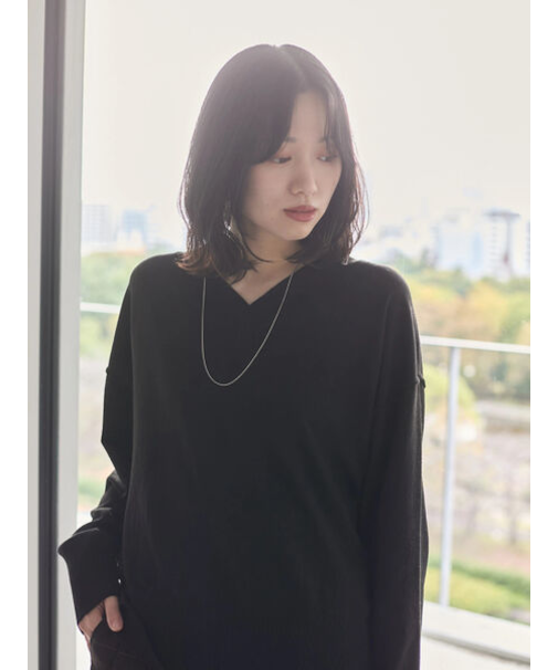 ◎Vネックニットプルオーバー