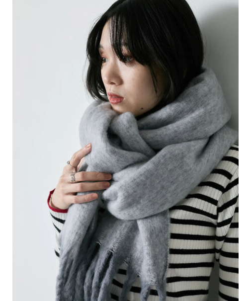 ボリュームフリンジマフラー