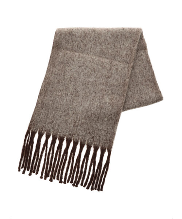 ボリュームフリンジマフラー