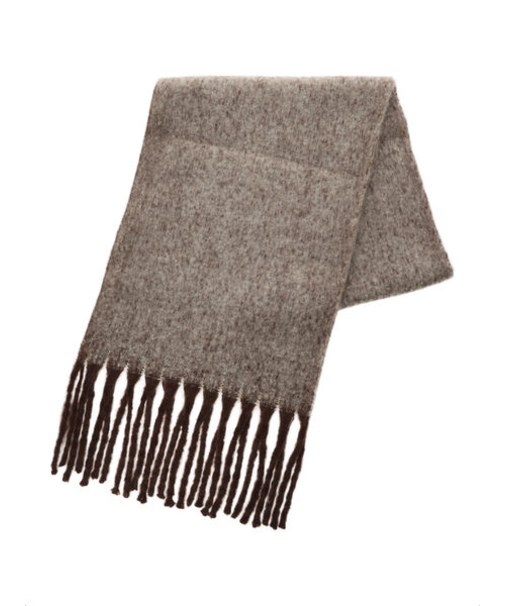 ボリュームフリンジマフラー