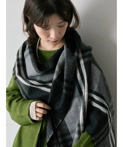 チェックマフラー