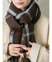 チェックマフラー