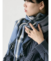 チェックマフラー