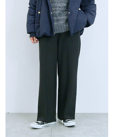 カットジョーゼット裏ボンディングパンツ