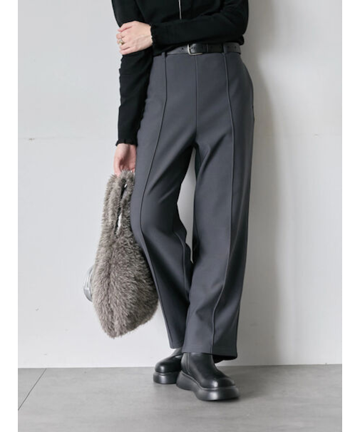 カットジョーゼット裏ボンディングパンツ