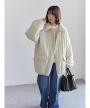 襟付中綿ブルゾン