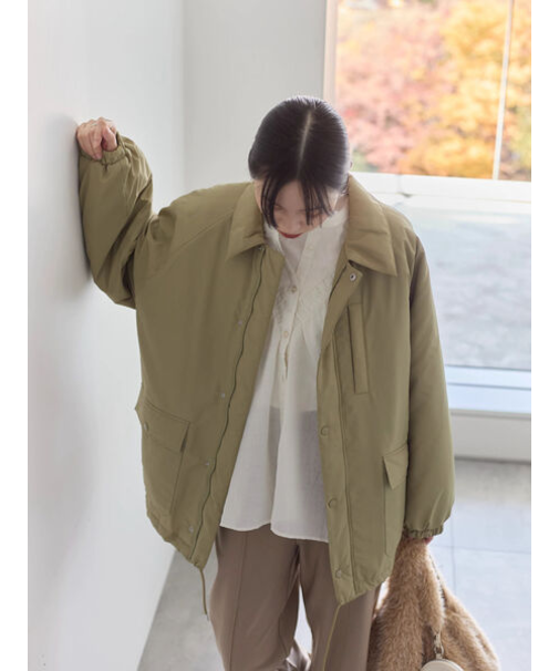 襟付中綿ブルゾン