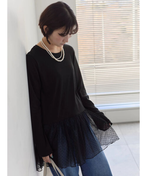 ペプラムプルオーバー