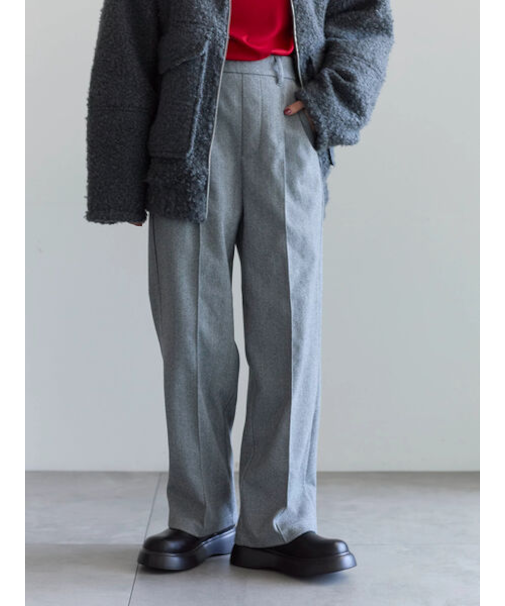 ヘリンボーンストレートパンツ