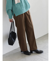 ヘリンボーンストレートパンツ