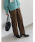 ヘリンボーンストレートパンツ