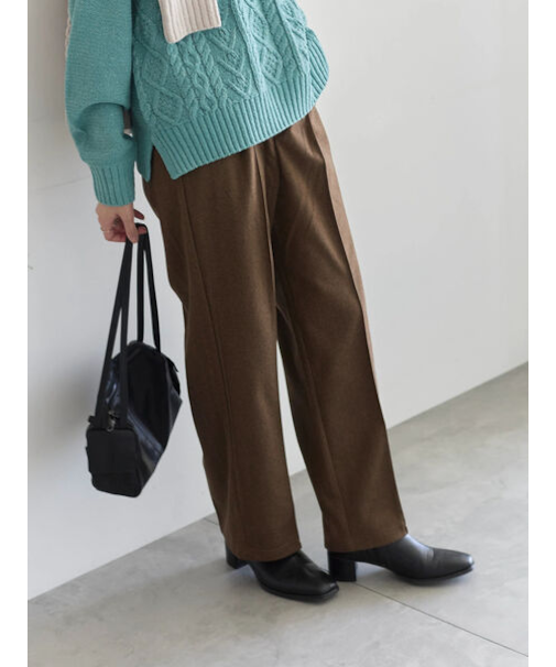 ヘリンボーンストレートパンツ