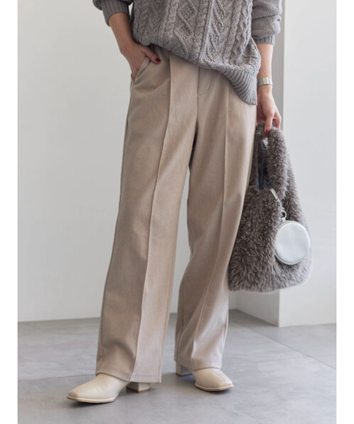 ヘリンボーンストレートパンツ