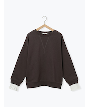 袖プリーツ裏起毛スウェット