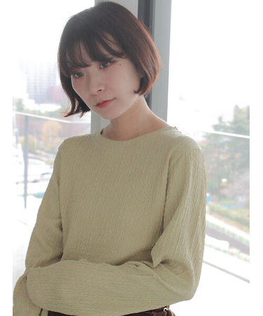 ふくれジャカードクルーネックプルオーバー