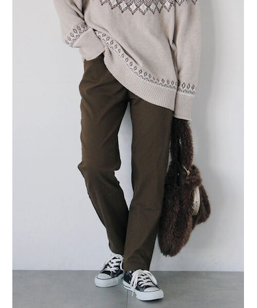 裏起毛ストレッチパンツ