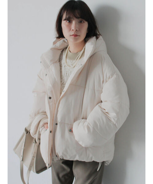 裾ラウンド中綿ブルゾン