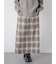 チェック柄スカート