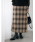 チェック柄スカート