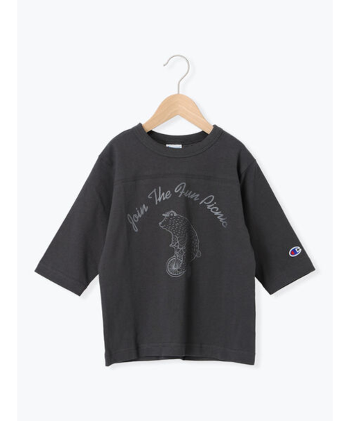 【Champion別注】クマプリント7分袖Tシャツ
