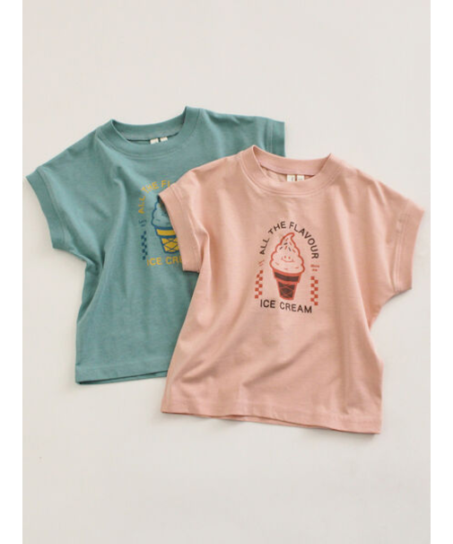 【吸水速乾】アイスクリームプリントTシャツ
