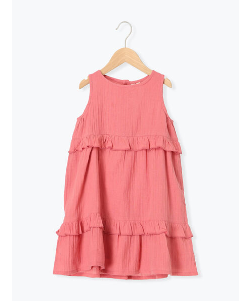 フリルティアードノースリワンピース