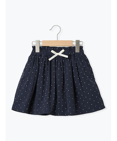 ドット柄スカパン