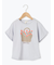 【吸水速乾】花かごプリントTシャツ