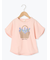 【吸水速乾】花かごプリントTシャツ