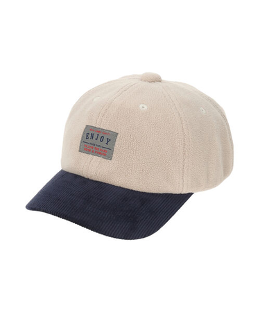 フリース×コーデュロイキャップ