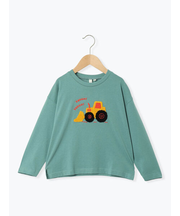 ブルドーザーさがら刺繍ロンT