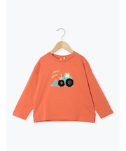 ブルドーザーさがら刺繍ロンT