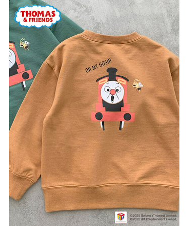 【きかんしゃトーマス】バックプリントトレーナー