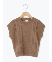 【マシンウォッシャブル】ニットベスト