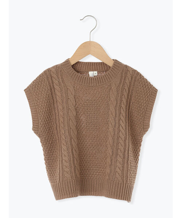 【マシンウォッシャブル】ニットベスト