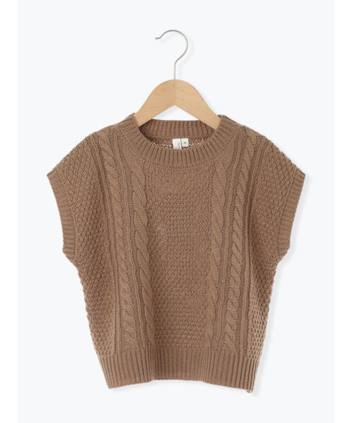 【マシンウォッシャブル】ニットベスト