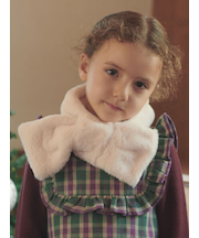 フェイクファーリボンマフラー